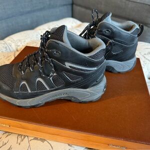 Black Merrell Boys Hiking Shoes